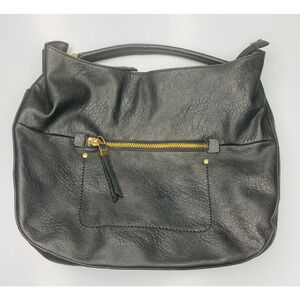 Urban Expressions Pippa Black Hobo Bag, Certified Vegan, Faux Leather